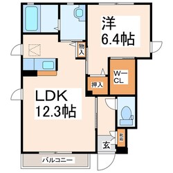 ブランシェNONAKAの物件間取画像